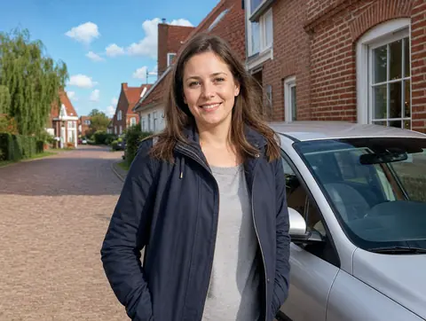 Verkäufer aus Salzkotten mit dem verkauften Fahrzeug
